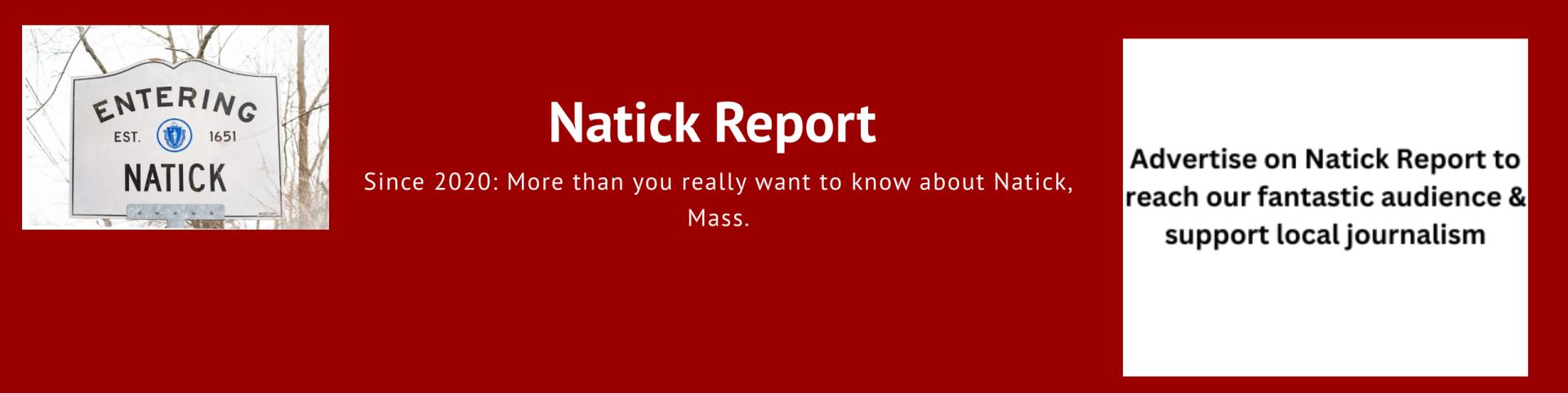 Natick Report banner